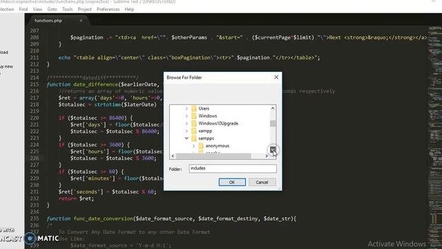 creating my first php file