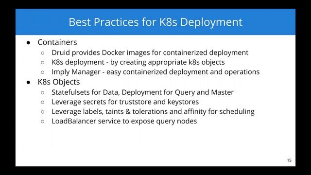 Best Practices for Deploying Apache Druid on Kubernetes