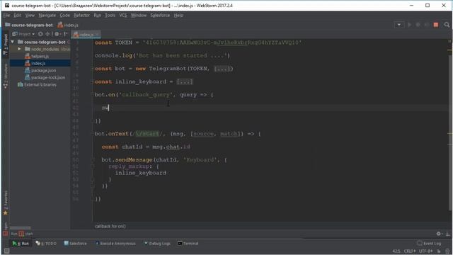 Создание Telegram бота на Node.js / #16 - Перенаправление сообщений