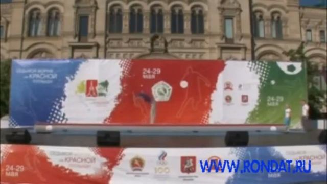 Надувная акробатическая дорожка.