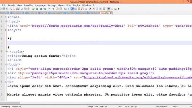 How to use the custom fonts( google fonts) in your website