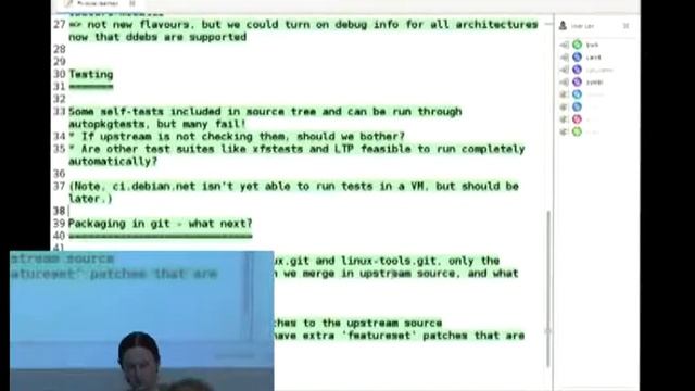 Linux kernel BoF