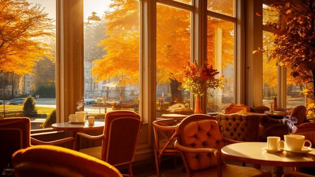 Осенняя джазовая атмосфера в кофейне ☕Сладкая джазовая инструментальная музыка для работы, учебы