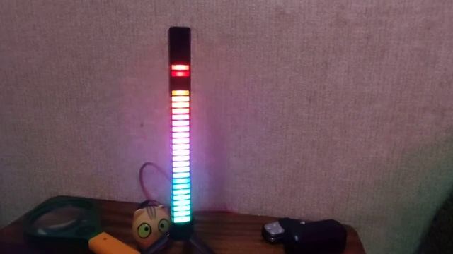RGB 3D 32 led светильник с музыкальным управлением
