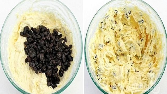 Булочки с творогом и изюмом