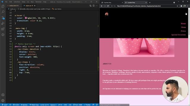 Responsive Nav/Menu Bar | The CSS Course | Part 2 | Satinder Singh