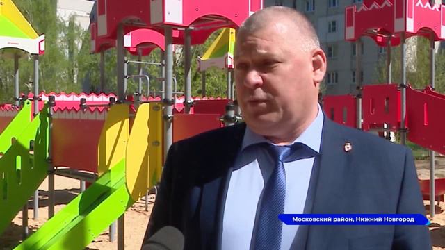 В Московском районе откроется новая детская площадка