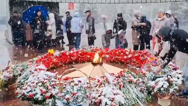 Вечный огонь в снежном покрывале! Тольятти 2024