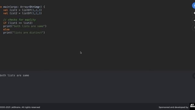 Equality Checks In Kotlin