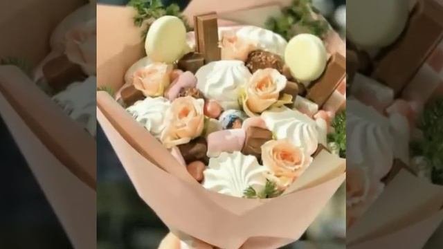Love Flowers Decoration Bouquet //Chocolate Flower Bouquet // Frout Flower Bouquet Arrangement