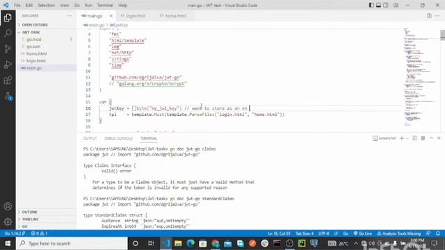 Understanding JWT authentication with Go by building a login API