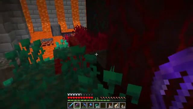 Minecraft Stronghold Dungeon with Nether Roof Portal