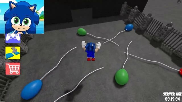 Can Baby Sonic ESCAPE the EVIL Clown???  Chipmunk Plays Roblox