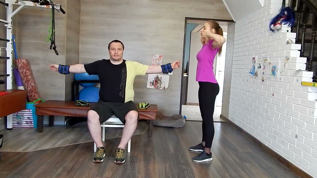 У106 ПОСЛЕ ТРАВМЫ КОМПЛЕКС ПРОСТЫХ УПРАЖНЕНИЙ ДЛЯ БАЛАНСА! ЛФК ДОМА!