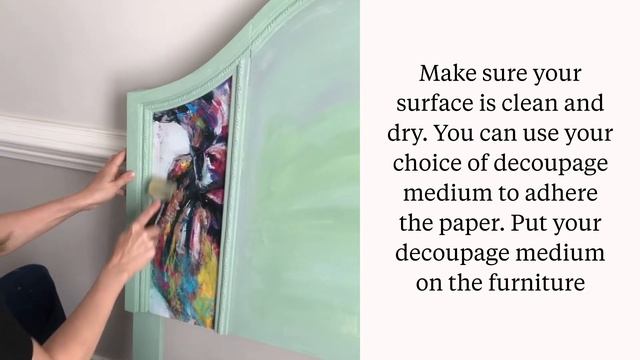 Painting & Decoupage On A Bed
