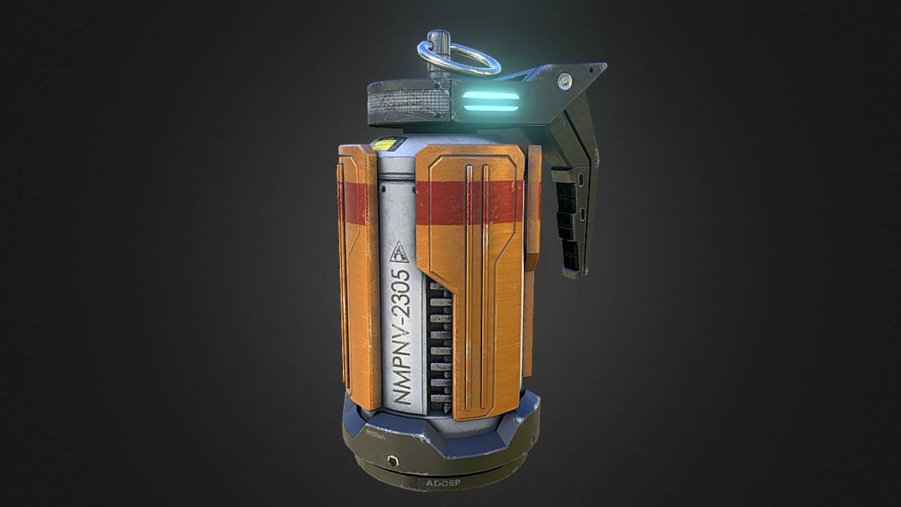 SciFi grenade в 3D от benlucas59