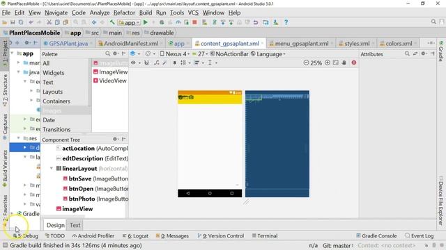 Add an image to a button in Android Studio