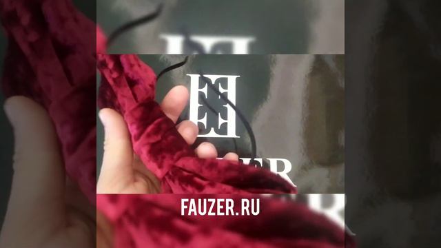 Большой бархатный красный бант для волос FAUZER