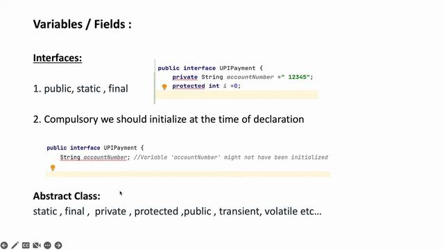 Abstract Class Vs Interface In java