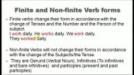 Finite and Non-finite Verb Forms/also, all main verb forms/ video tutorial by English Eduspot Blog