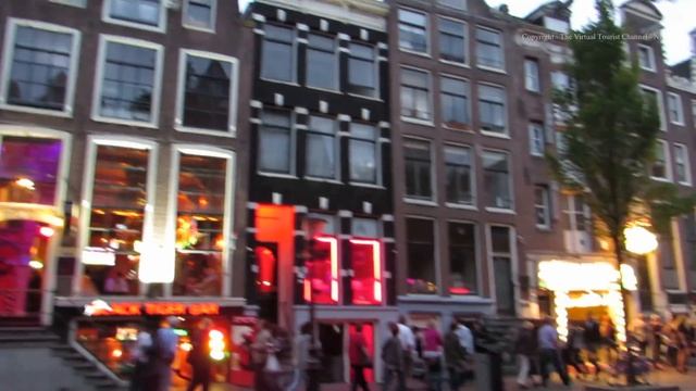 Amsterdam Evening walk around the Red Light District De Wallen in Holland - the Netherlands 1