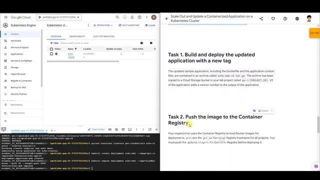 Ep-27  Scale Out and Update a Containerized Application on a Kubernetes Cluster | GSP305
