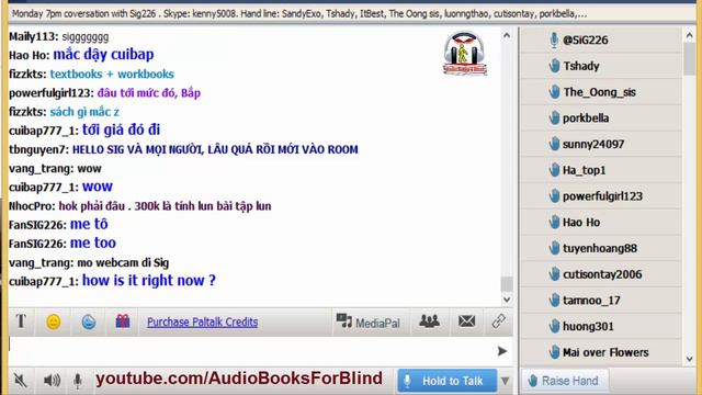 Vol.186 - English Conversation on Paltalk to Kenny N - Track 1853