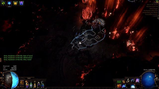Path of Exile - Archmage Hexblast Occultist A8 Sirus