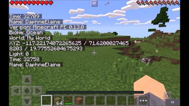 [0.13.0] Coordinates in MCPE! - F3 Mod - Minecraft PE (Pocket Edition)