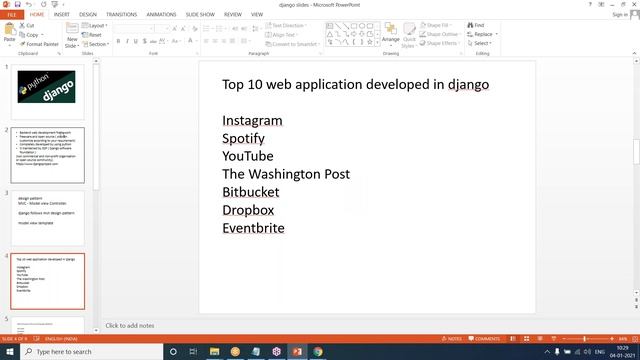 DJANGO tutorials || Demo - 1 || by Mr. Wilson On 04-01-2021 @10AM