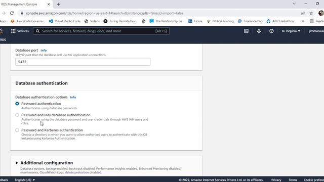 How to create AWS PostgreSql RDS free tire instance