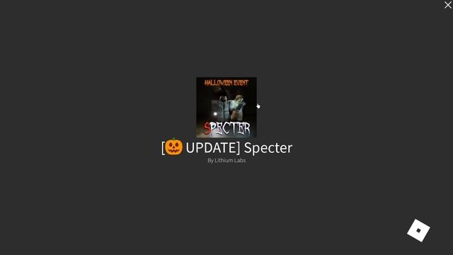 Хэллоуинское Событие в Specter???Roblox