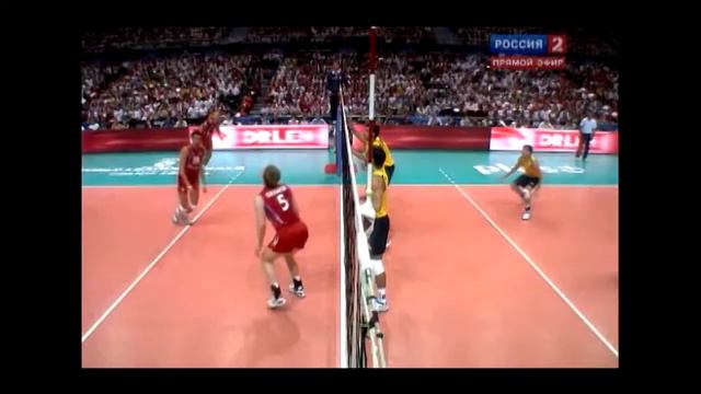 Нарезка повторов.Slow motion.Волейбол.Мировая лига 2011.Финал.Бразилия-Россия