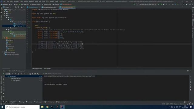 The santa fuel dilema  - Java Unit Test using IntelliJ IDEA - test passed