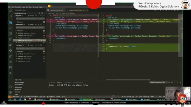 Desarrollo web-components con Kairós