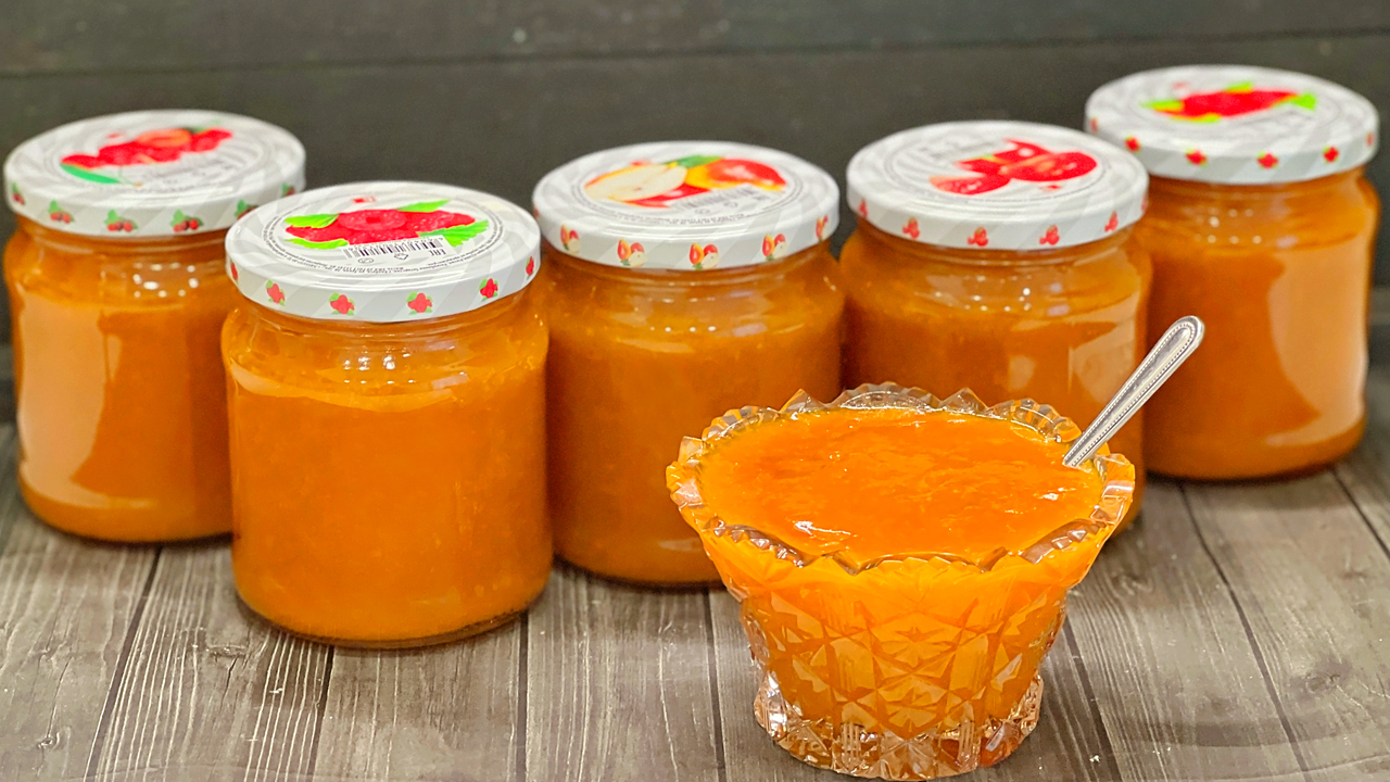 Нежный АБРИКОСОВЫЙ ДЖЕМ. Густой ДЖЕМ за ТРИ МИНУТЫ. Очень Вкусно и Просто!!!