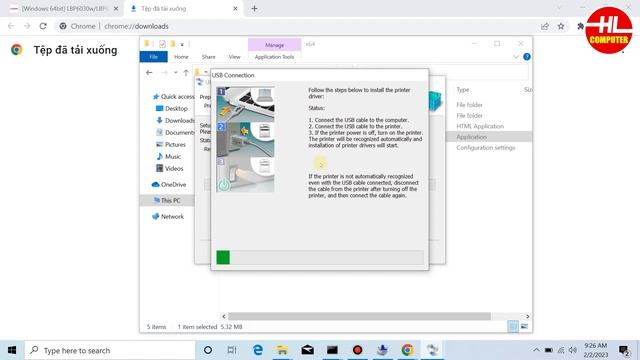 Hướng dẫn cài đặt driver  máy in canon LBP 6030 cho windows 10 | Vi Tính Huỳnh Lâm