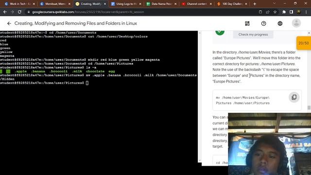 Create, modifying, and remove files and folders in linux - Day 41