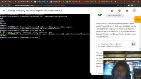 Create, modifying, and remove files and folders in linux - Day 41