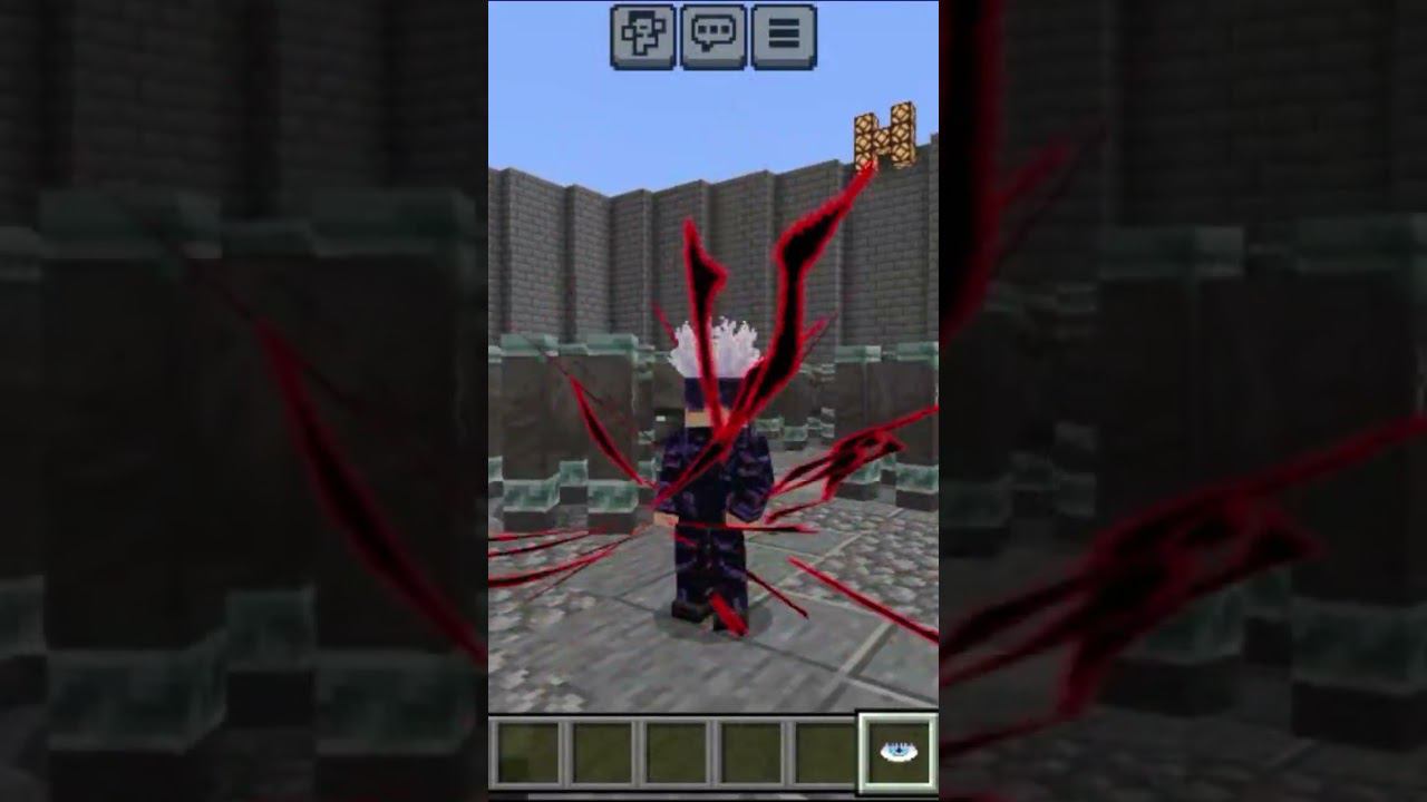 Сатору Годжо в майнкрафт пе мод #minecraft #майнкрафтпе #anime #jujutsukaisen
