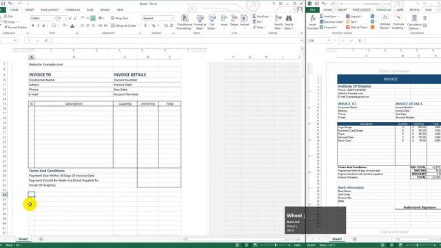 Creating Professional Invoice in Excel | Free Template | Receipt Making Tutorial