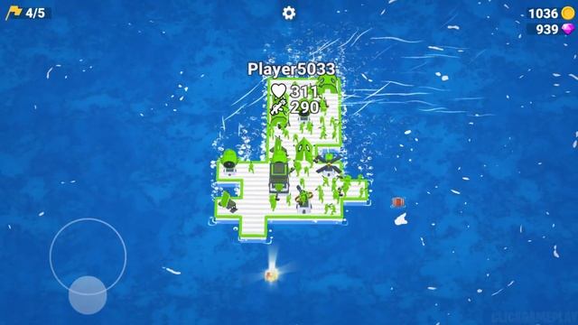 War Of Rafts: Crazy Sea Battle Gameplay Walkthrough Part 5 - Tutorial Navy War (Android,iOS)