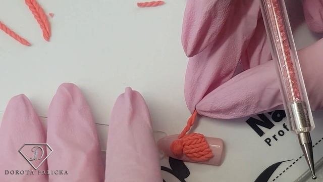 3d knitted plasteline gel nail art. 3d plasticine gel knitt effect. Nails 2020. 3d jumper gel nails
