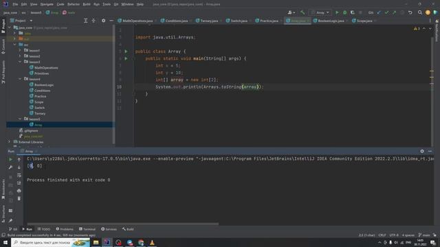 Java с нуля #25 - Ссылочные типы данных. Массивы