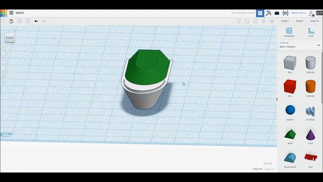 Яхта в Tinkercad