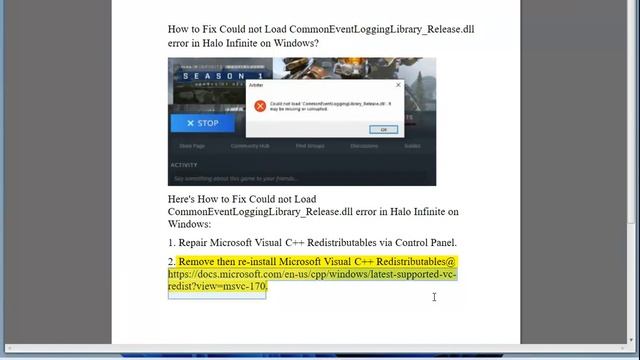 Fix Could not Load CommonEventLoggingLibrary_Release.dll error in Halo Infinite on Windows 1110