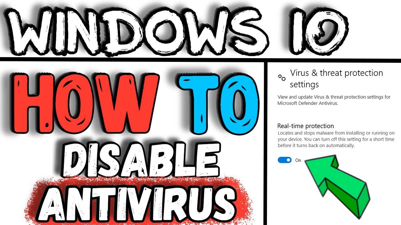 How to Disable Antivirus on Windows 10 | Turn Off Antivirus on Windows 10