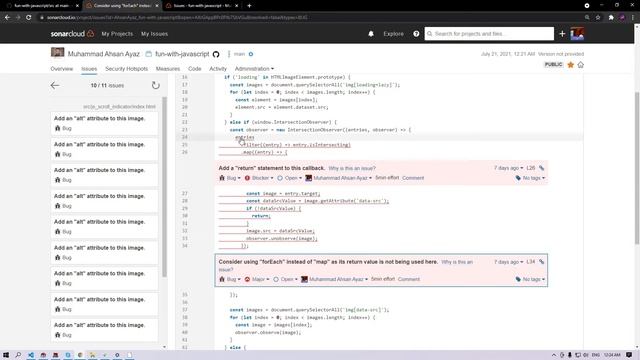 Improving code quality with SonarCloud and GitHub