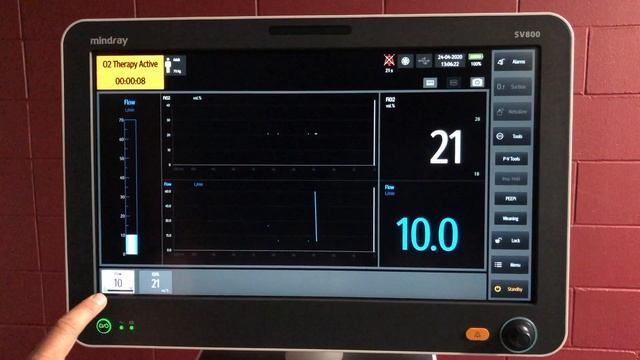 Mindray SV800 Oxygen therapy