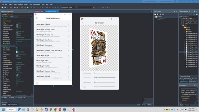 Delphi VCL/FMX 공통 그래픽 컴포넌트 Skia 샘플 데모